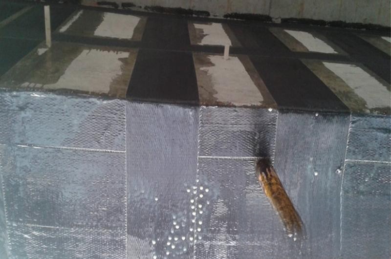 翁牛特楼板使用碳纤维加固